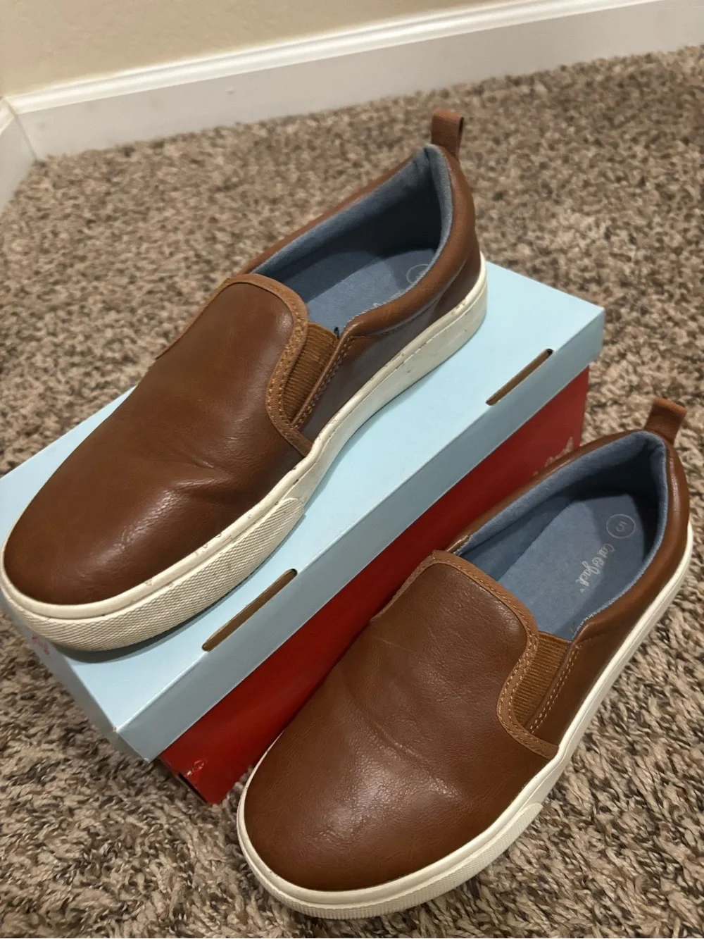 Cat & Jack Brown Slip-On Sneakers